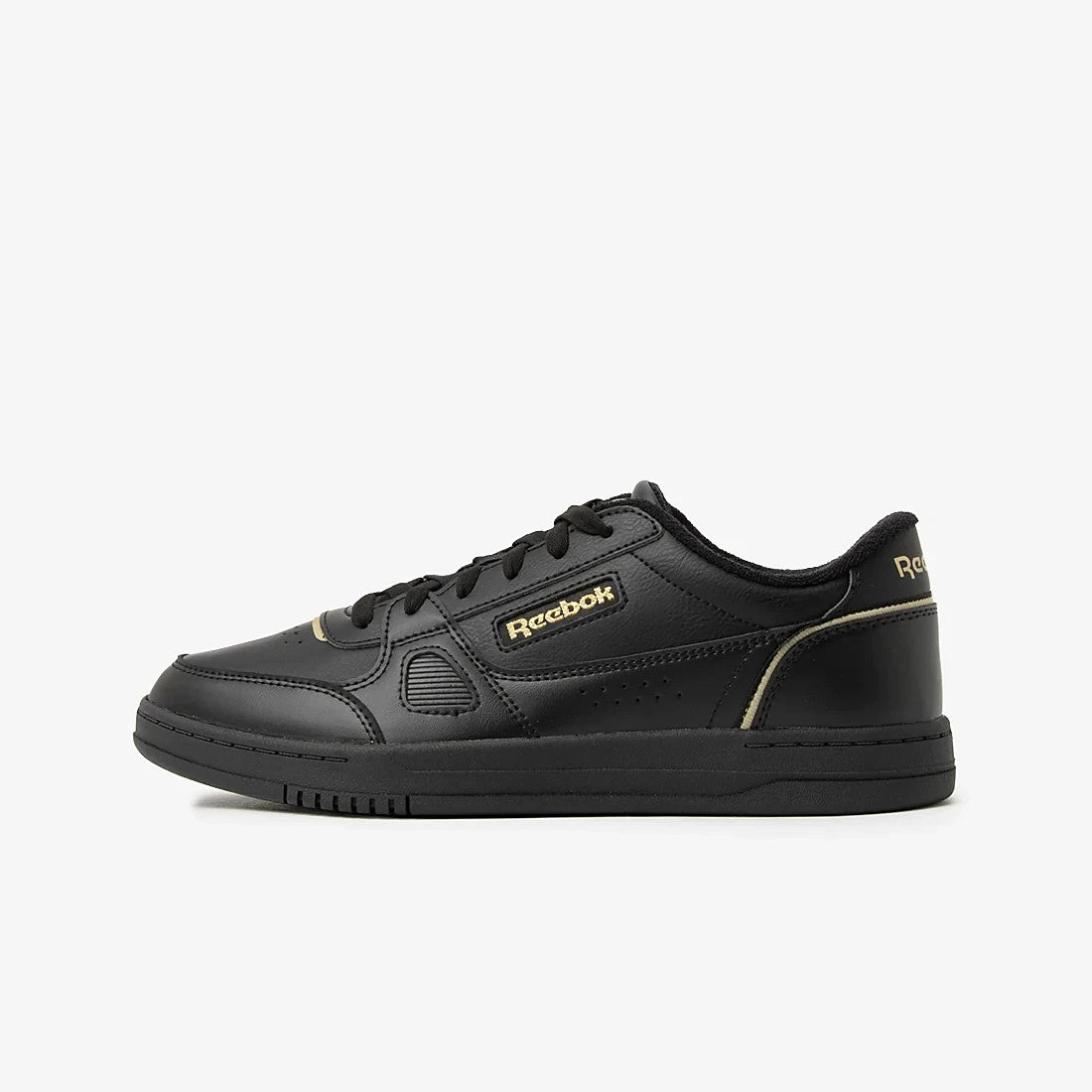 100271611 Reebok Court LXS Black Gold (Men's)