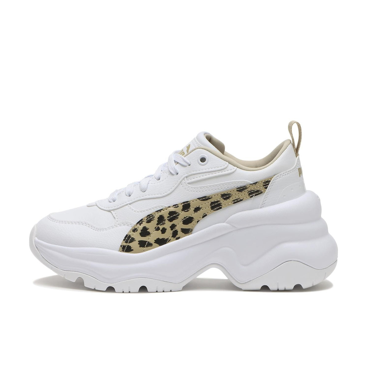 410564-01 Puma Cilia Wedge Leo "White" (Women's)