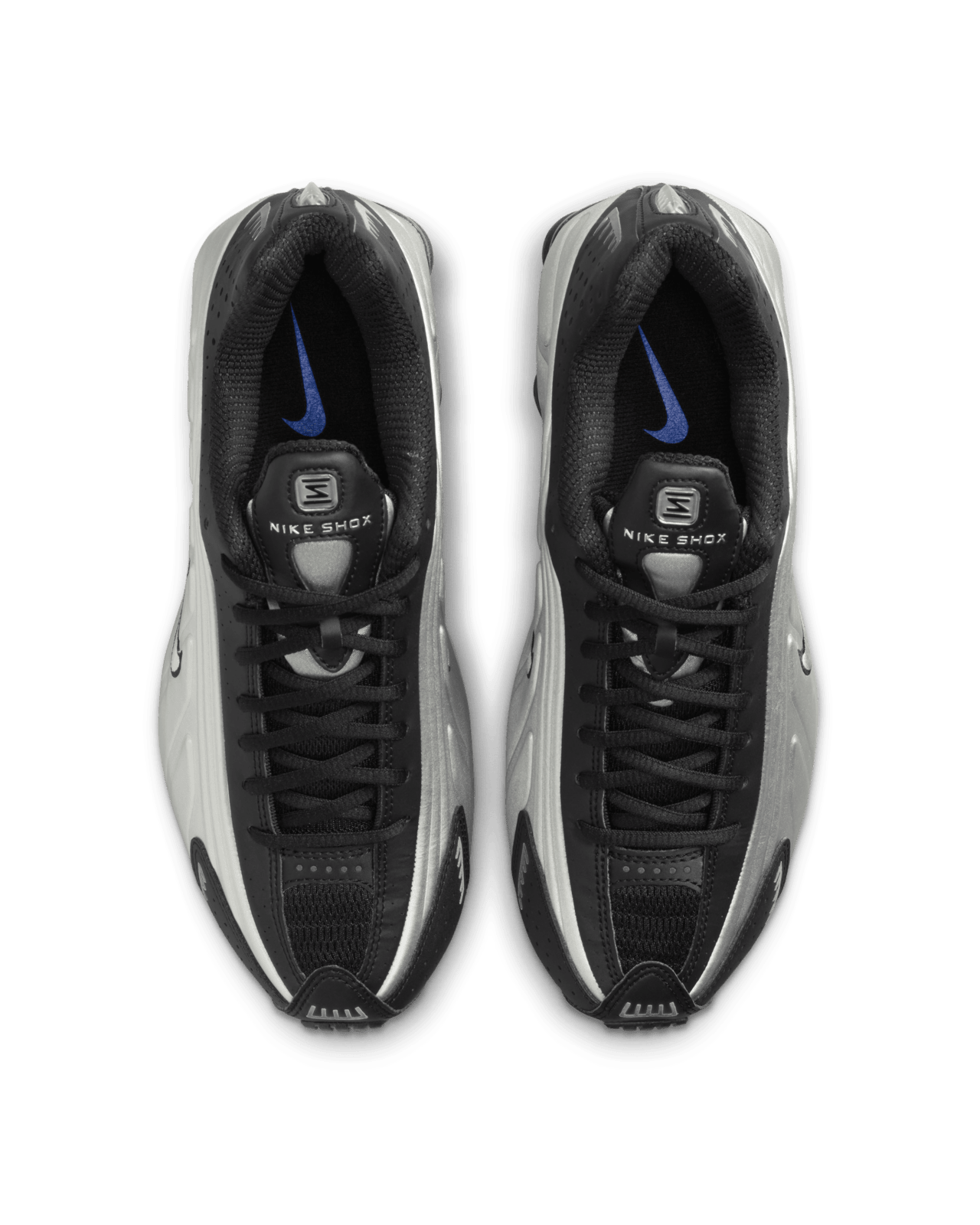 AR3565-006 Nike Shox R4 Black Metallic Silver Racer Blue (Women's)