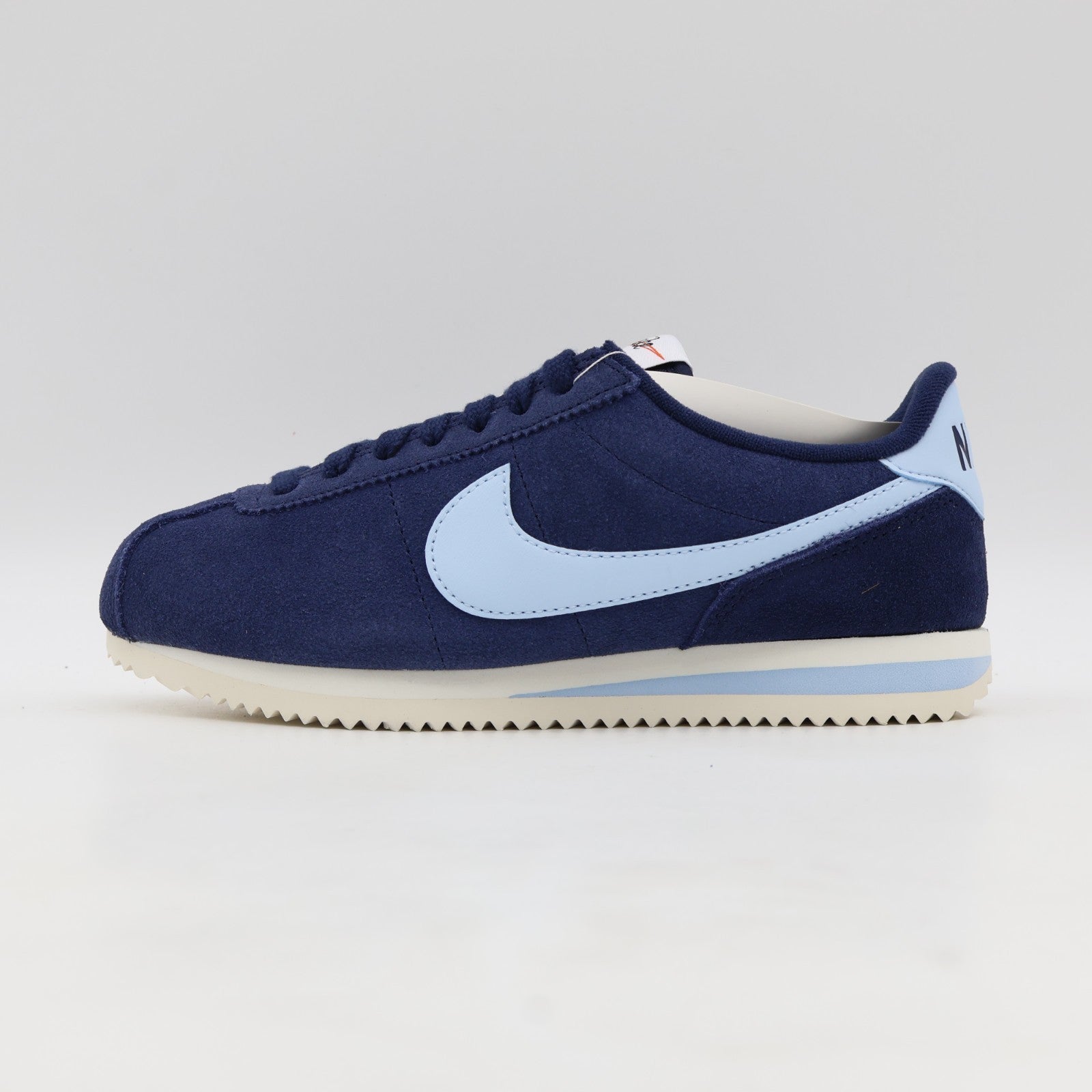 IB1857-400 NIke CORTEZ MIDNIGHT NAVY/CELESTINE BLUE-SAIL (Women's)