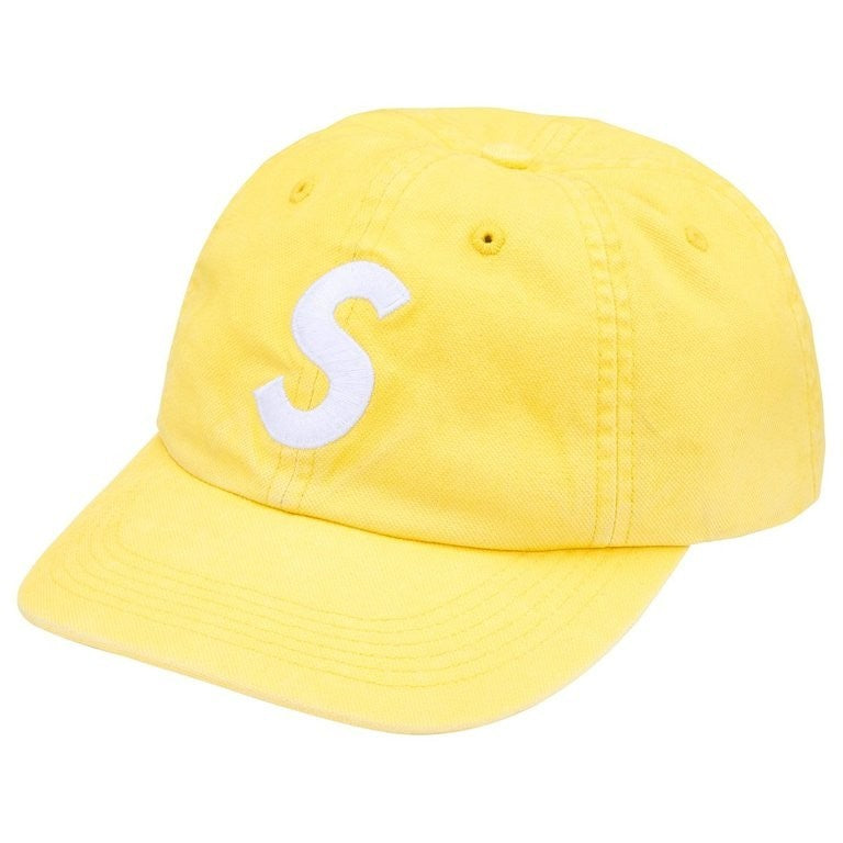 Supreme Washed Canvas S Logo 6-Panel Yellow