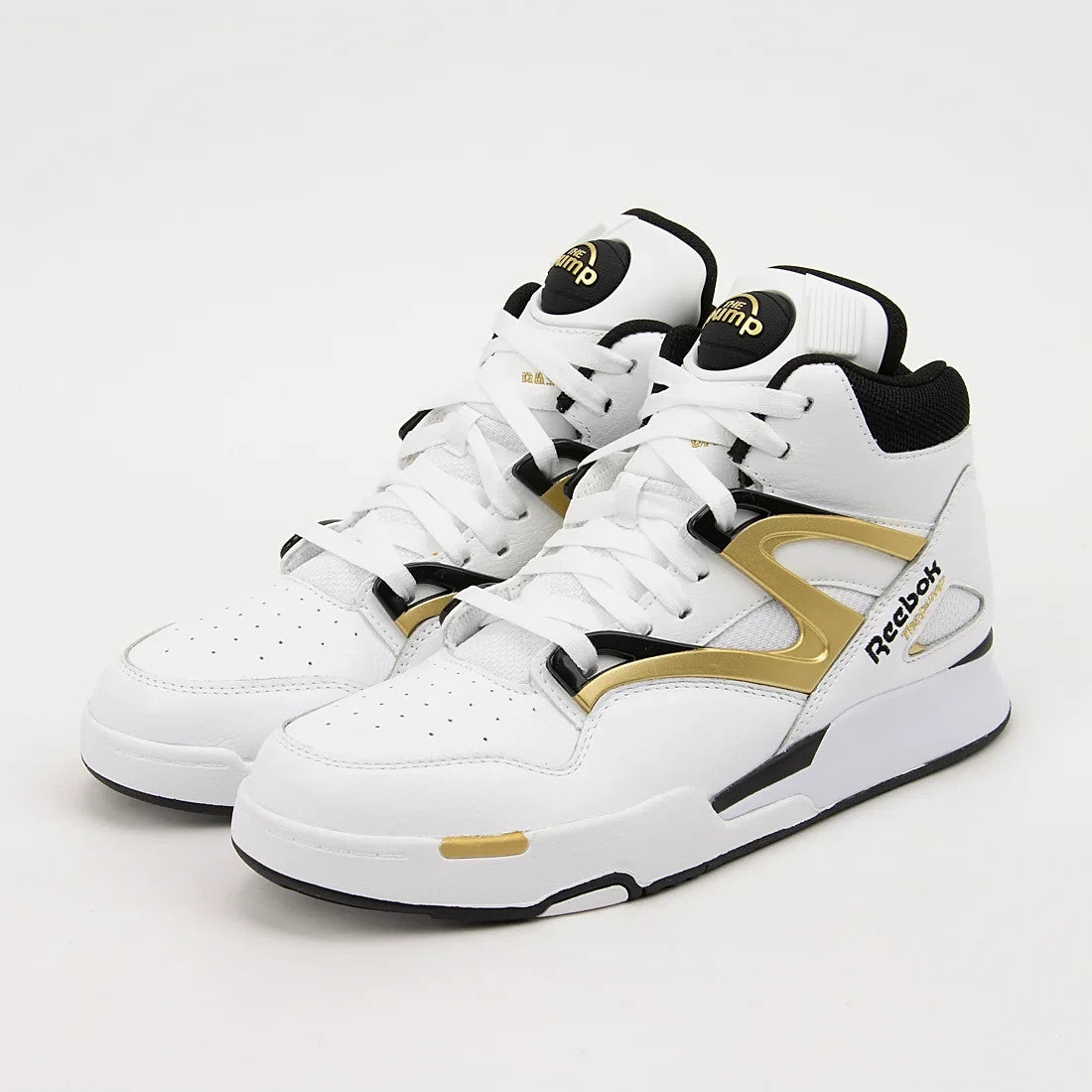 100255529 Reebok Pump Omni Zone 2 White Metallic Gold (Men's)