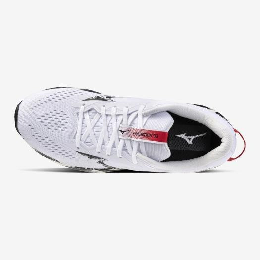 J1GU262381 Mizuno Wave Rider 30 "White/Black/Red"