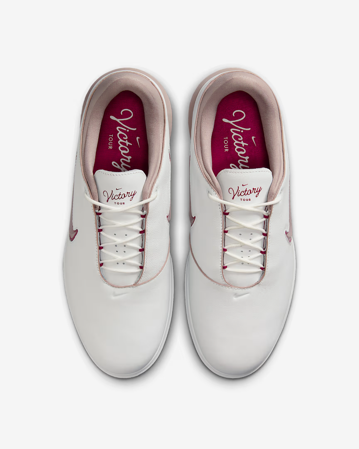 HM6542-102 Nike Victory Tour 4 Golf Shoes (Wide) Summit White Taupe Grey (Men's)