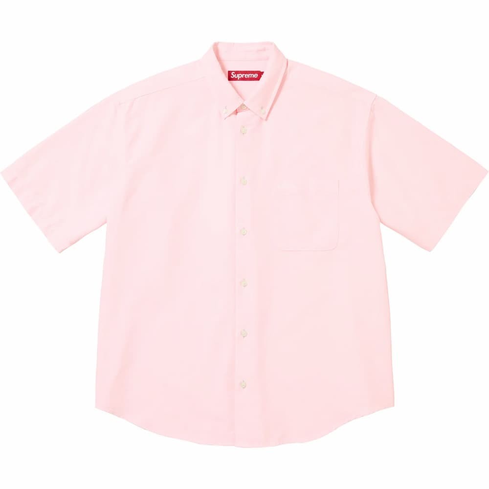 Supreme Loose Fit Oxford S/S Shirt (26SS) Pink