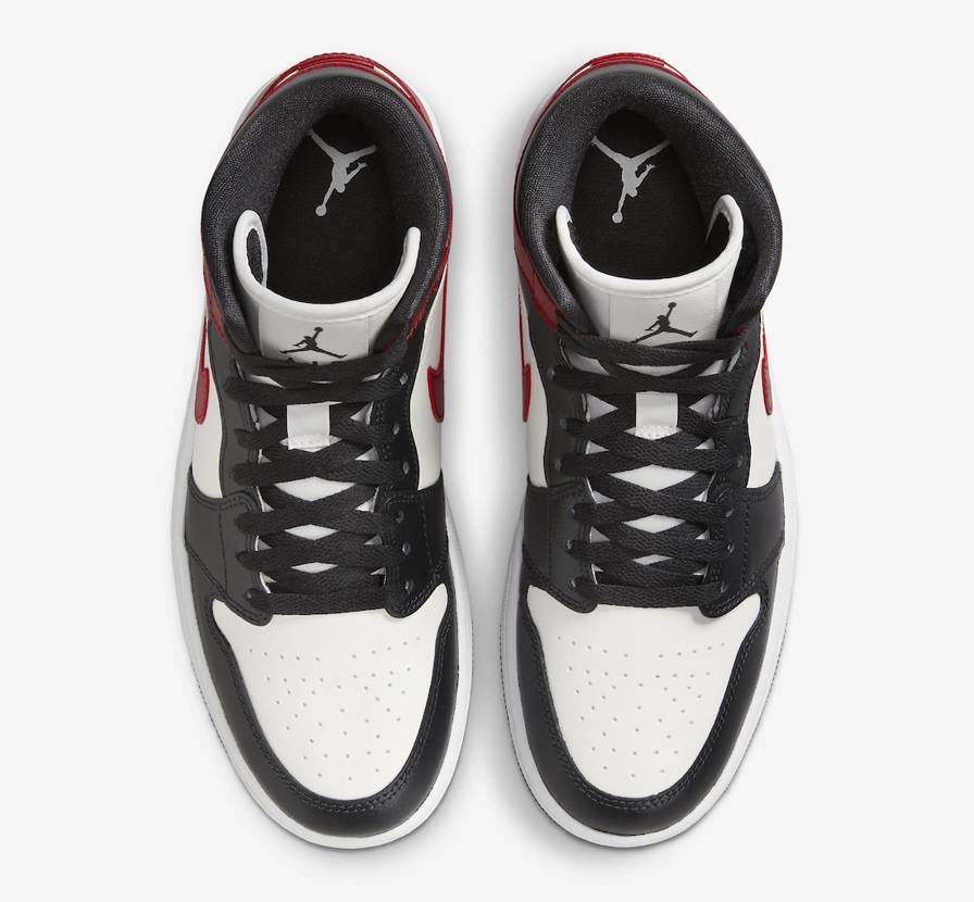 BQ6472-160 Nike Air Jordan 1 Mid Black Toe (Women's)