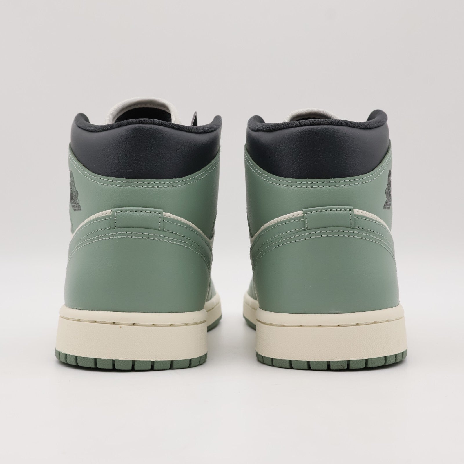 BQ6472-130 Nike Air Jordan 1 Mid Jade Smoke (Women's)