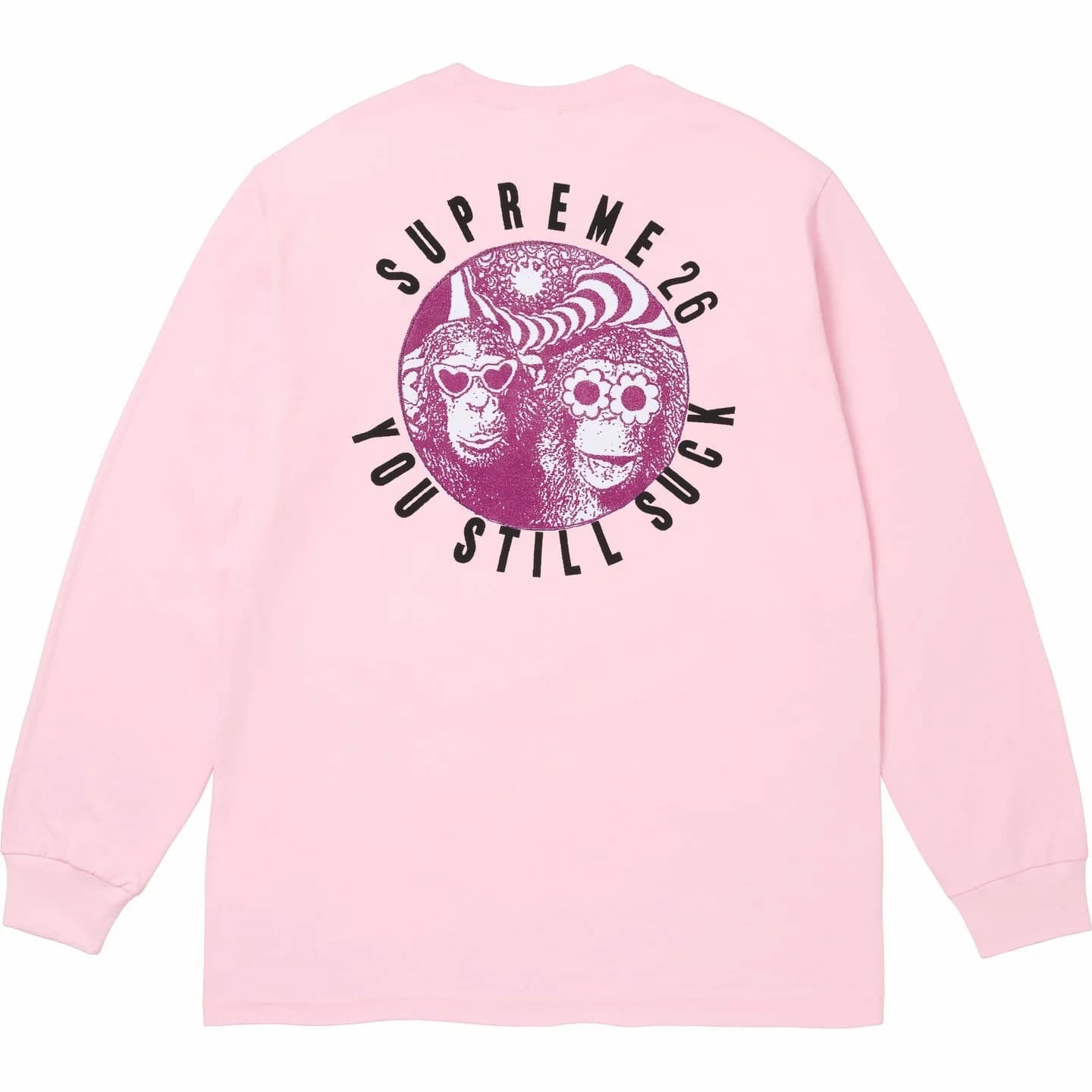 Supreme You Still S**k L/S Tee Light Pink
