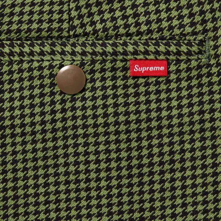 Supreme Work Short 25SS Olive Houndstooth