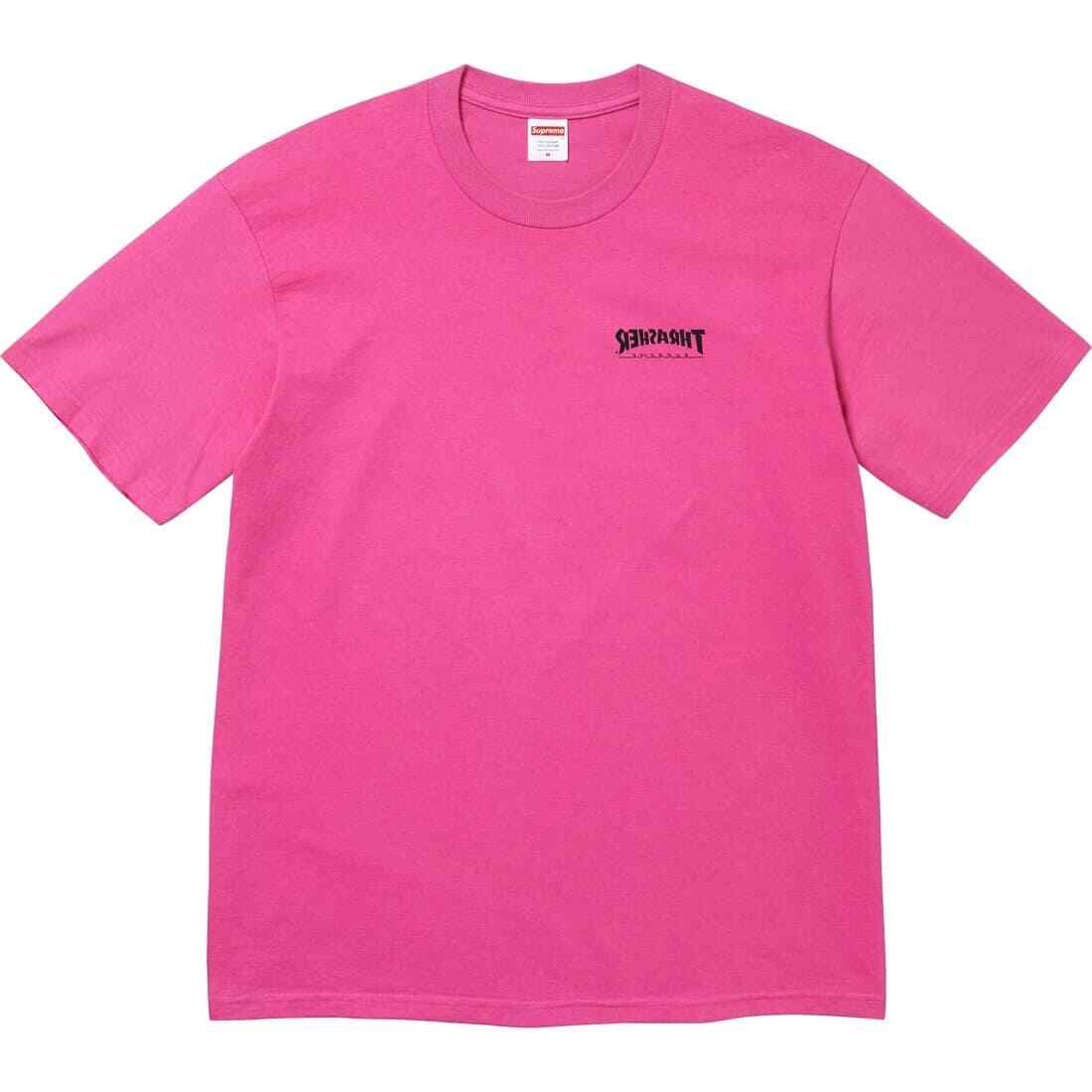 Supreme Thrasher Cross Tee Fuchsia