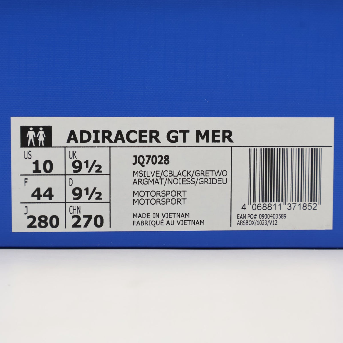 JQ7028 Mercedes AMG Petronas F1 adidas Originals Adiracer GT Matte Silver (Men's