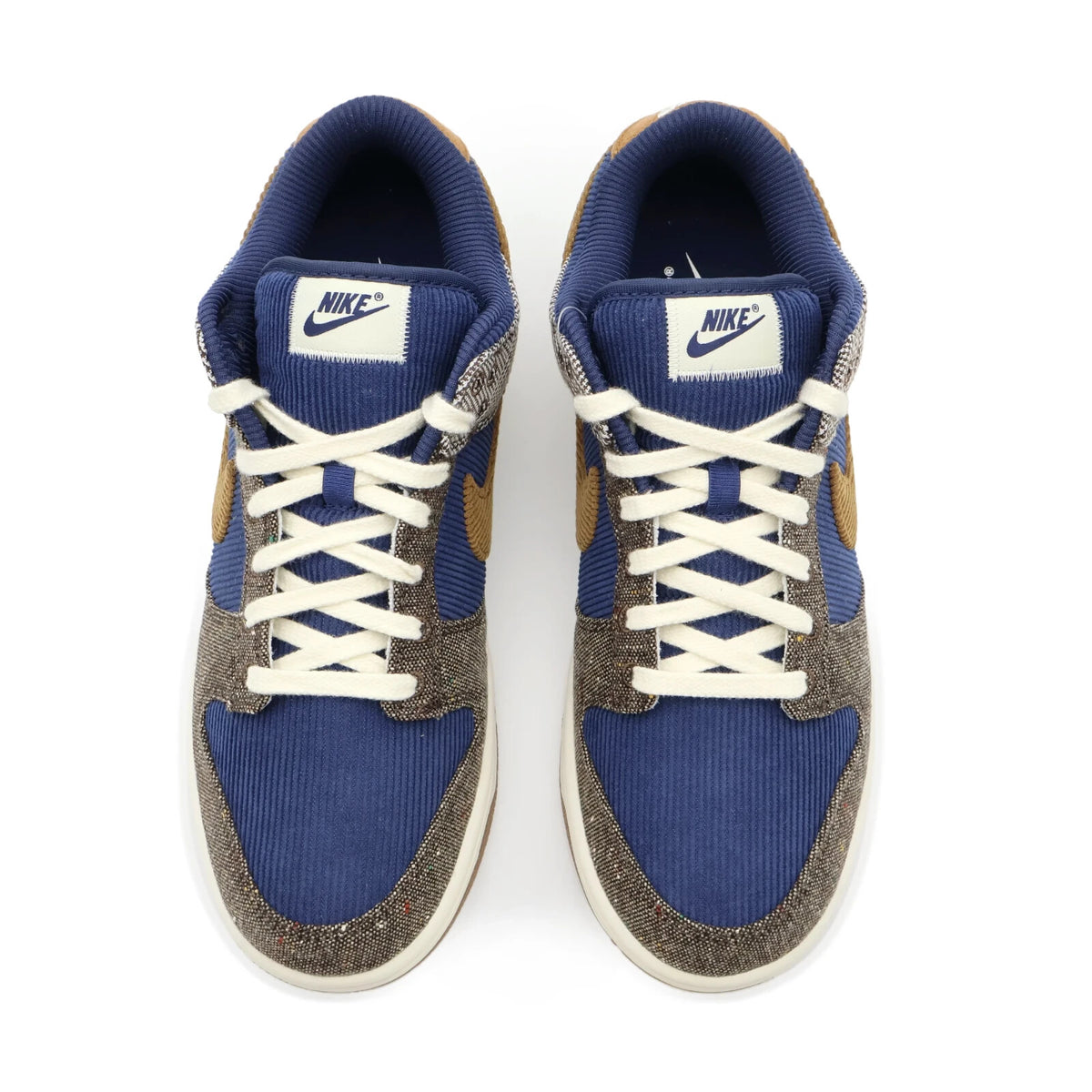 FQ8746-410 Nike Dunk Low PRM Tweed Midnight Navy Baroque Brown Corduroy (Men's)