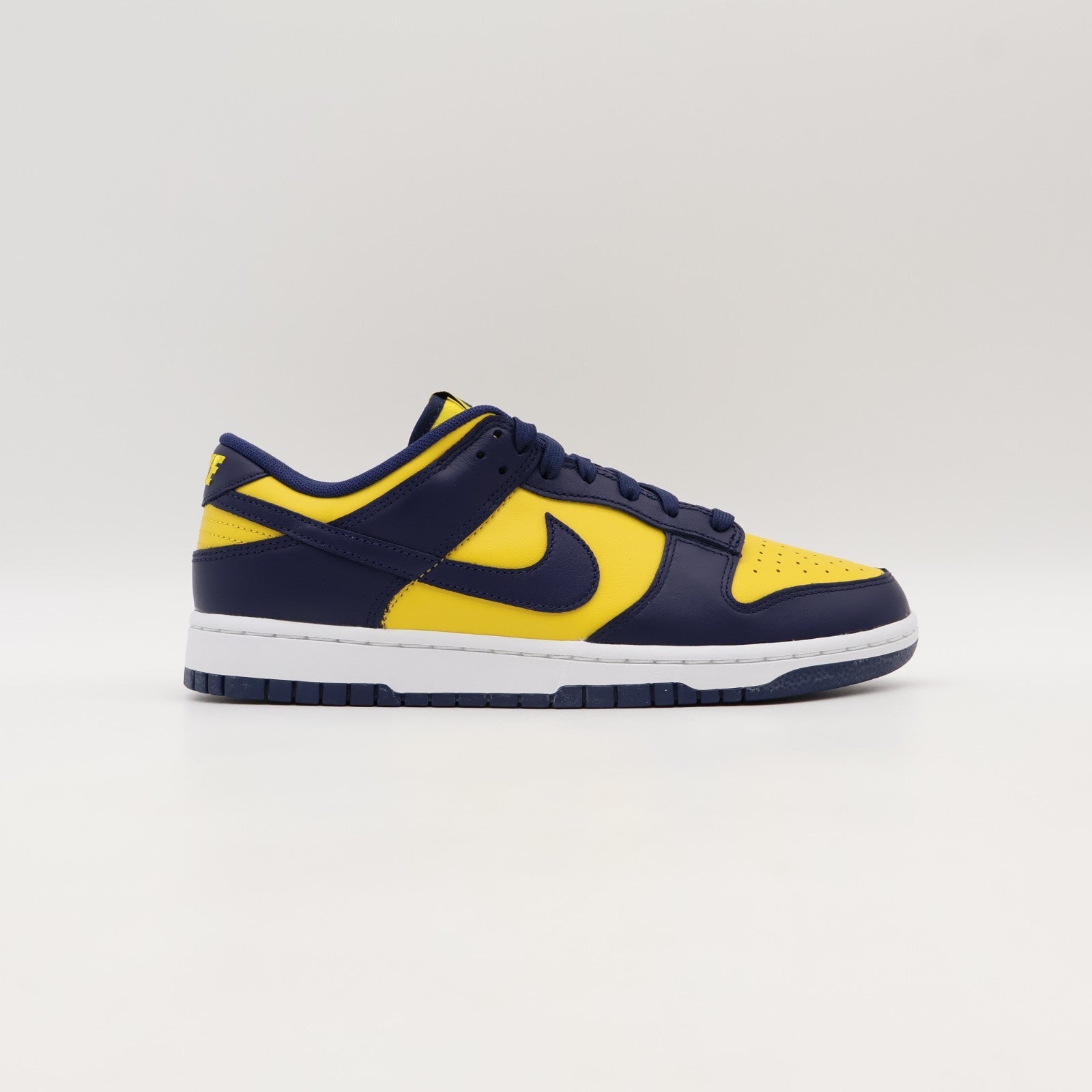DD1391-700 Nike Dunk Low Michigan Varsity Maze Midnight Navy White (Men's)