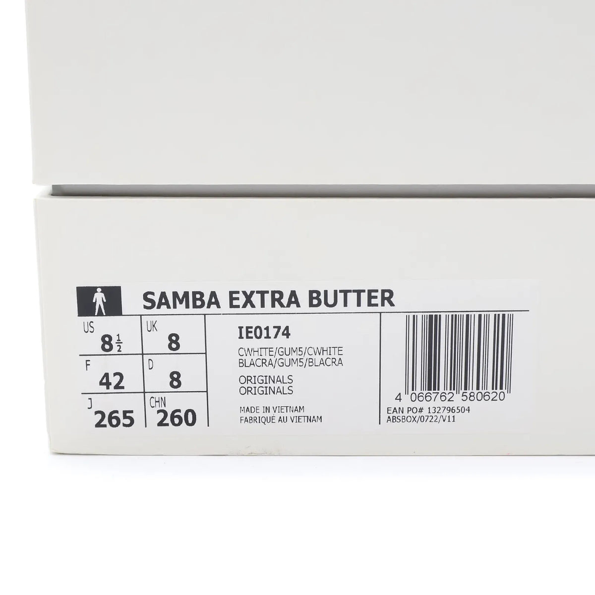 IE0174 Extra Butter adidas Originals Consortium Samba Chalk White Gum (Men's)