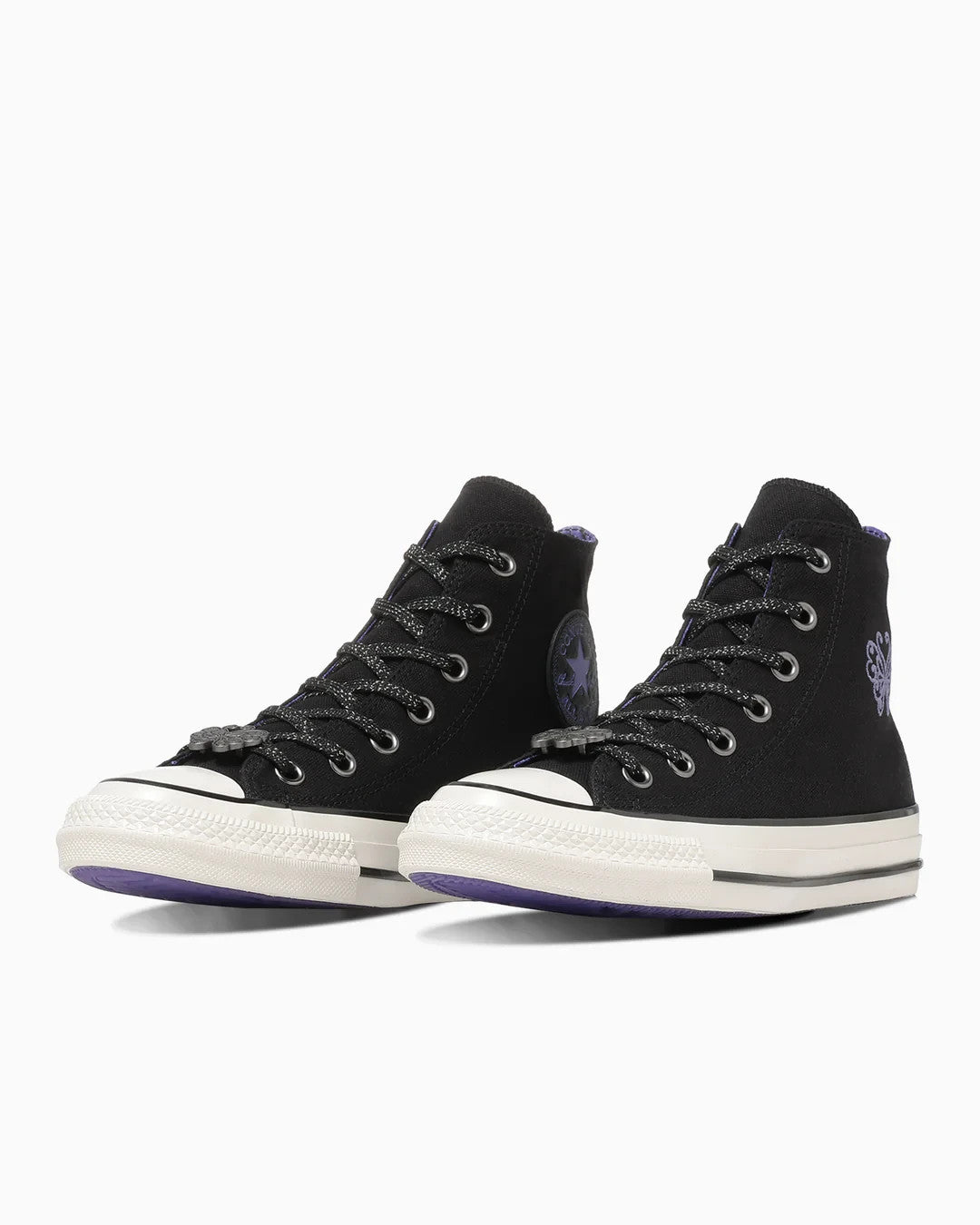 31318040 ANNA SUI Converse All Star Aged Hi Black Purple (Men's)