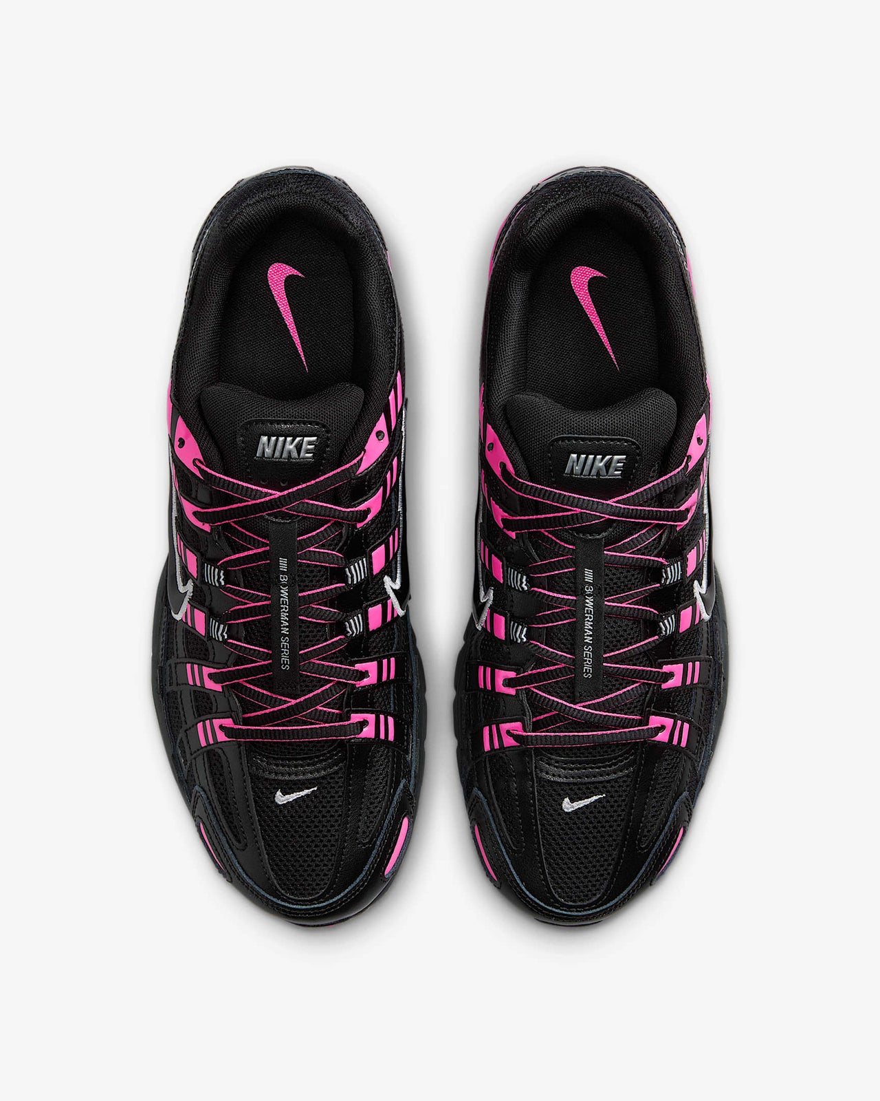 CD6404-600 Nike P-6000 Pink Blast Metallic Silver Black (Men's)