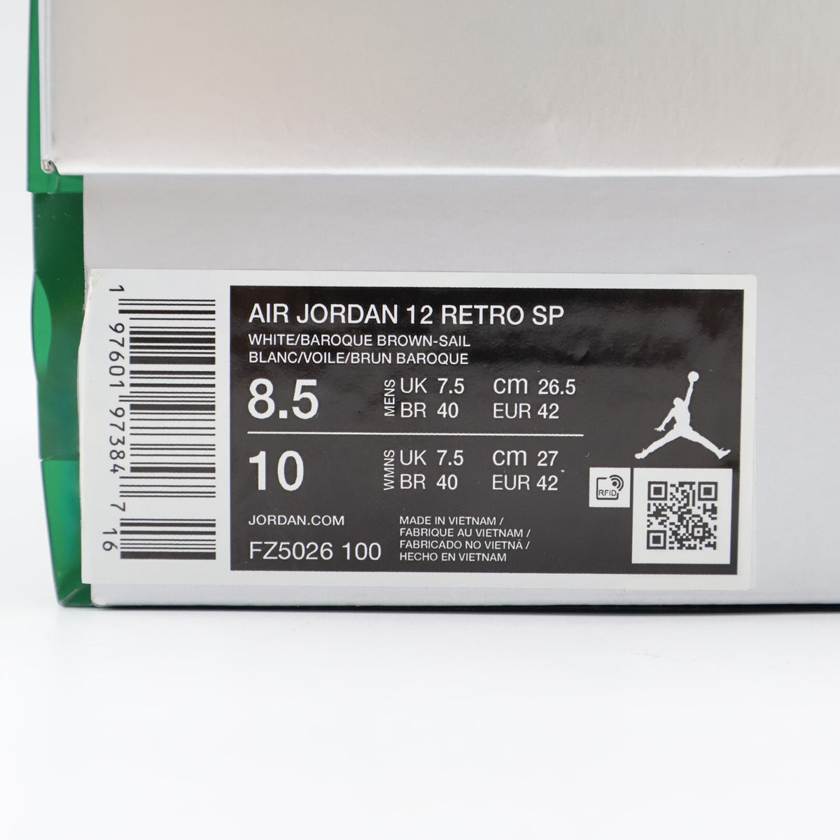 FZ5026-100 SoleFly Nike Air Jordan 12 Retro SP Baroque Brown (Men's)