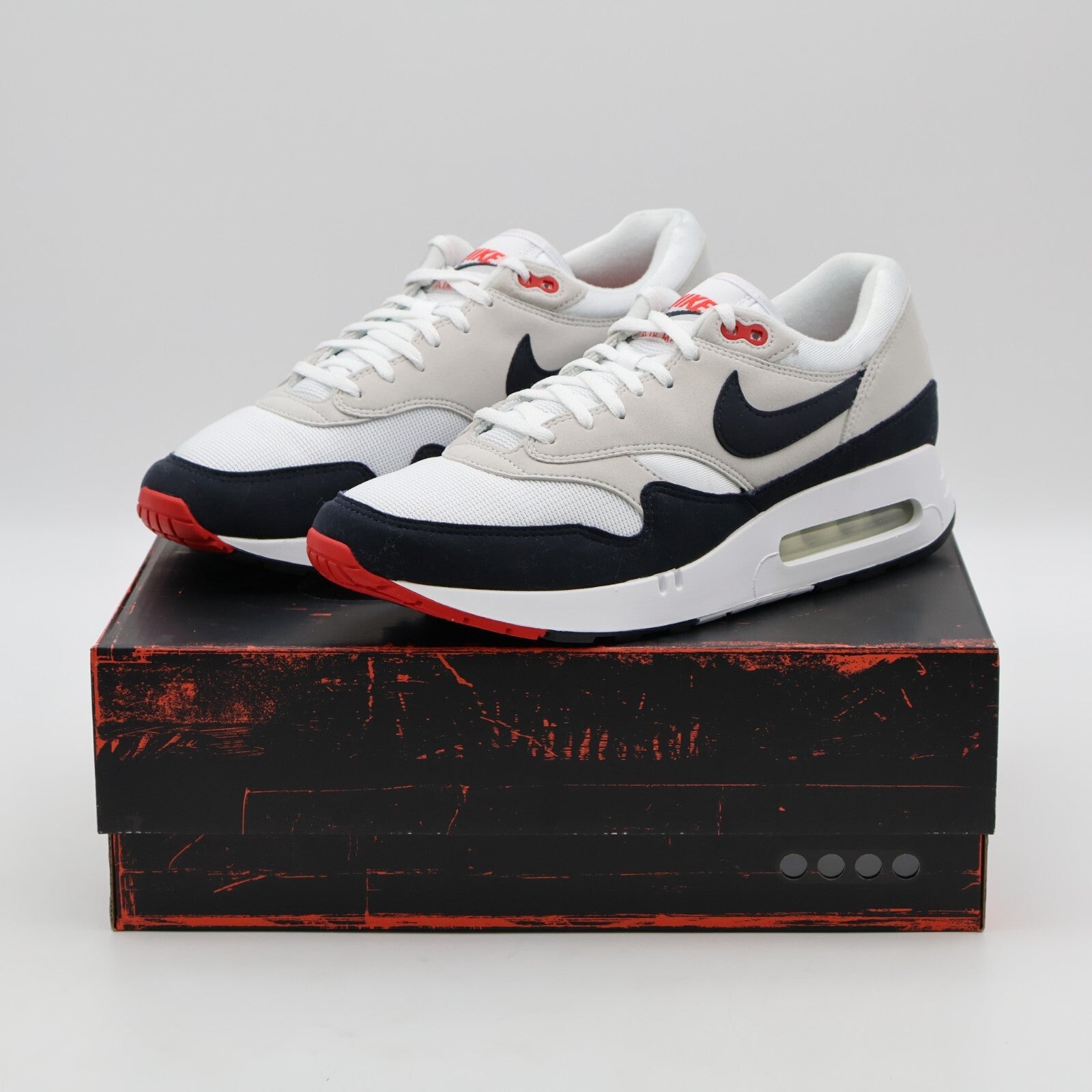DQ3989-101 Nike Air Max 1 '86 OG Dark Big Bubble Obsidian University Red (Men's)