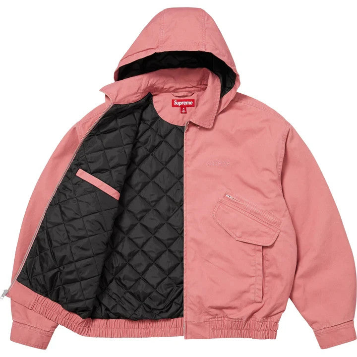 Supreme Hooded Utility Jacket Pink