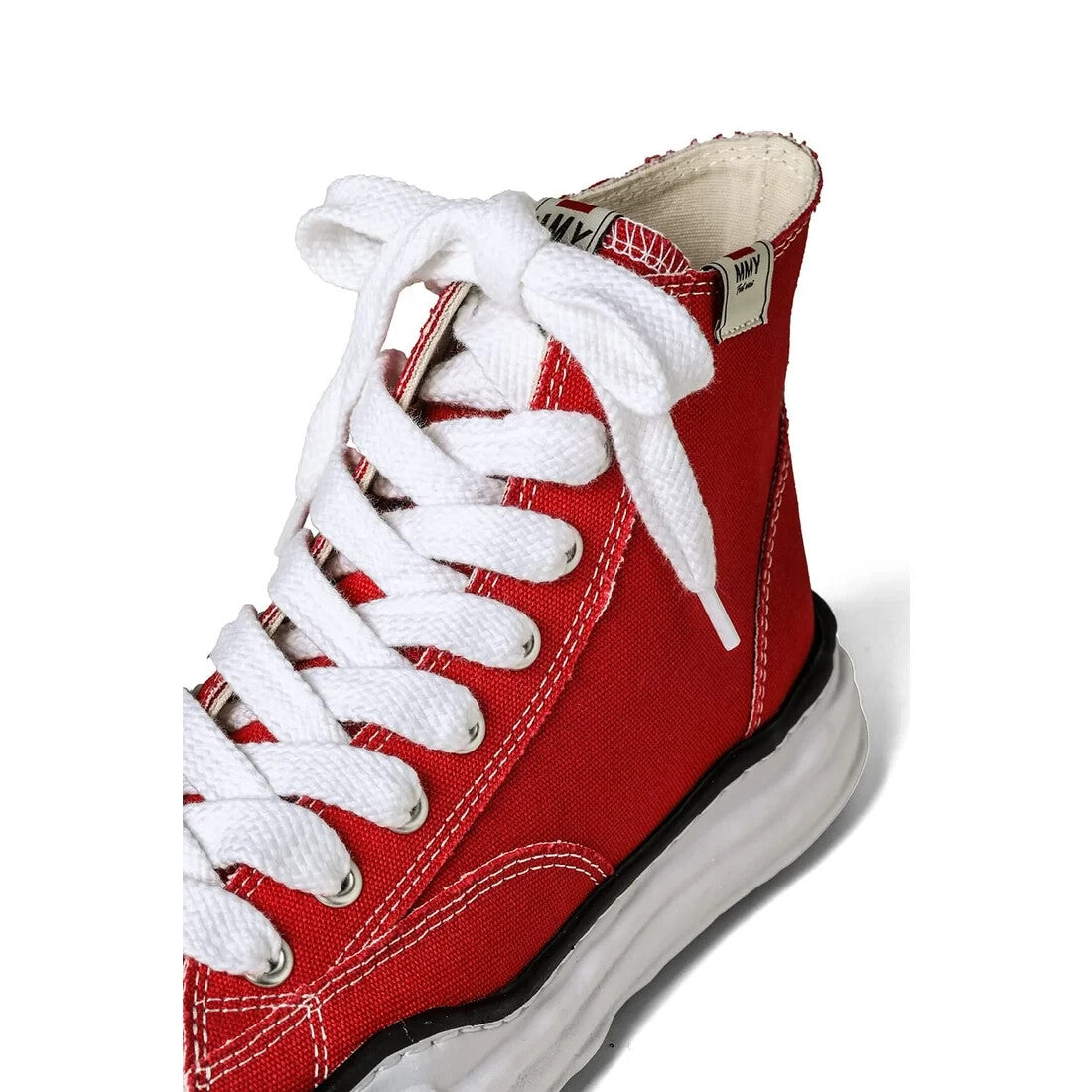 A01FW701-red Maison MIHARA YASUHIRO PETERSON Original Sole Canvas High-Top (Men'