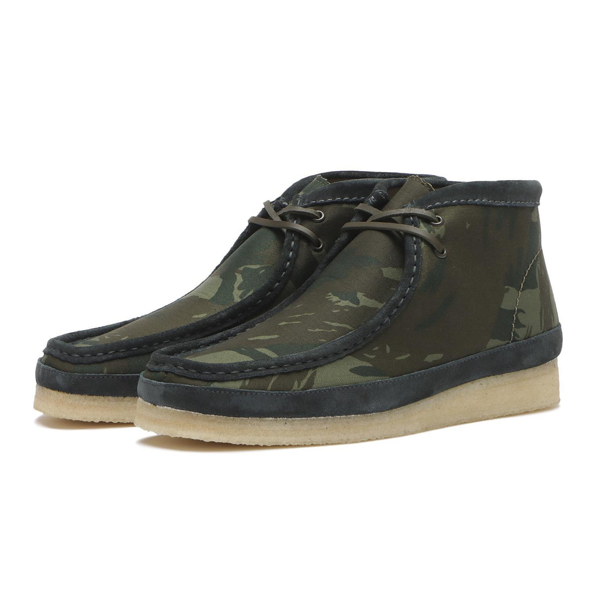 26177769 Clarks Wallabee Boot Green Camouflage (Men's)