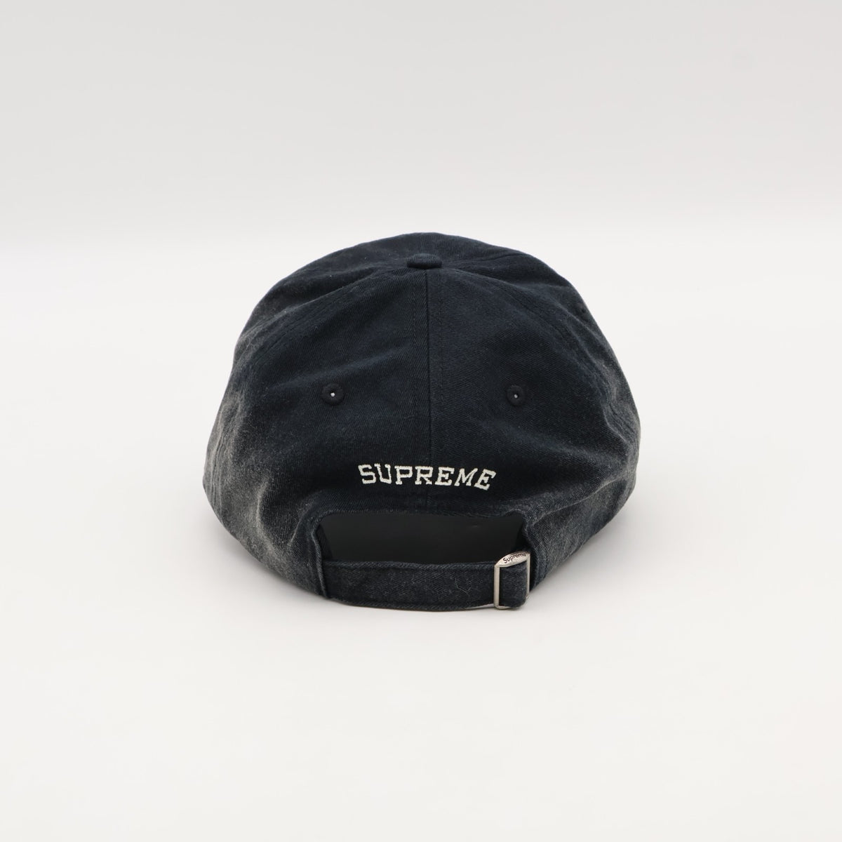 Supreme Leather Applique 6-Panel Black