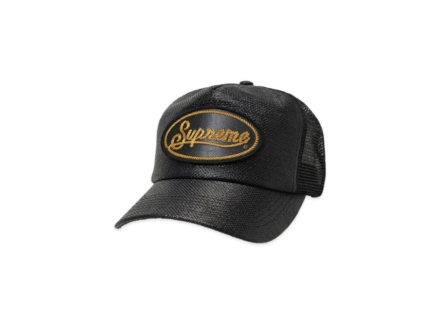 Supreme Raffia Mesh Back 5-Panel "Black"