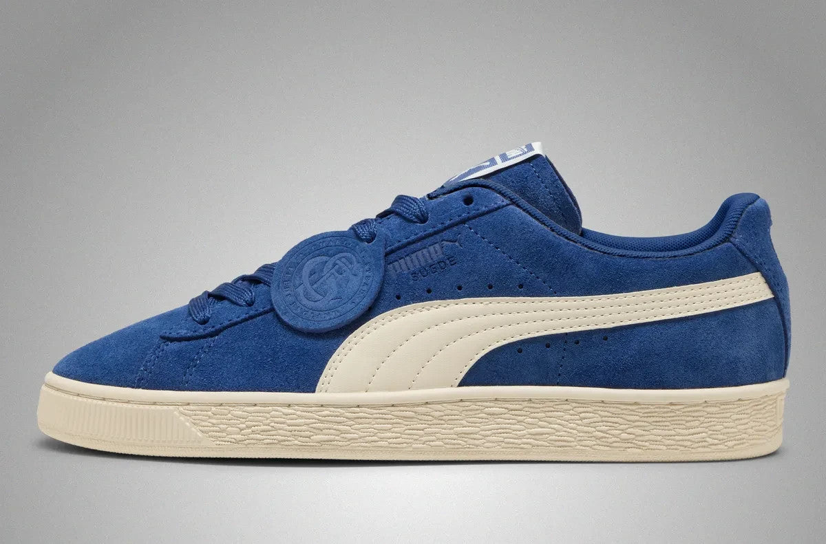 408464-02 Puma Suede Charles F Stead "Royal Sapphire/Alpine Snow" (Men's)