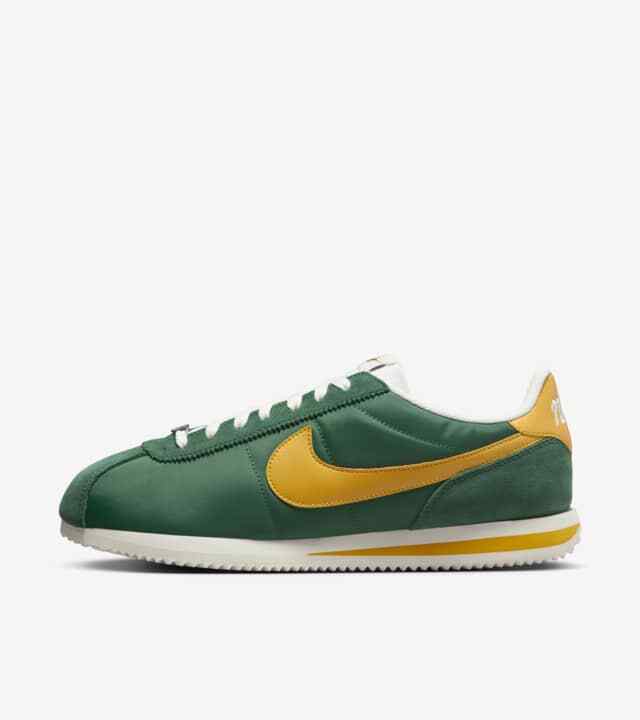 HF1435-300 Nike Cortez TXT Oregon Gorge Green and Yellow Ochre (Men's)