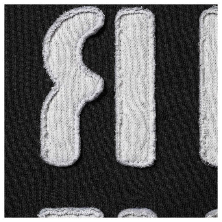 Supreme Mirrored AppliquÃ© Hooded Sweatshirt Black