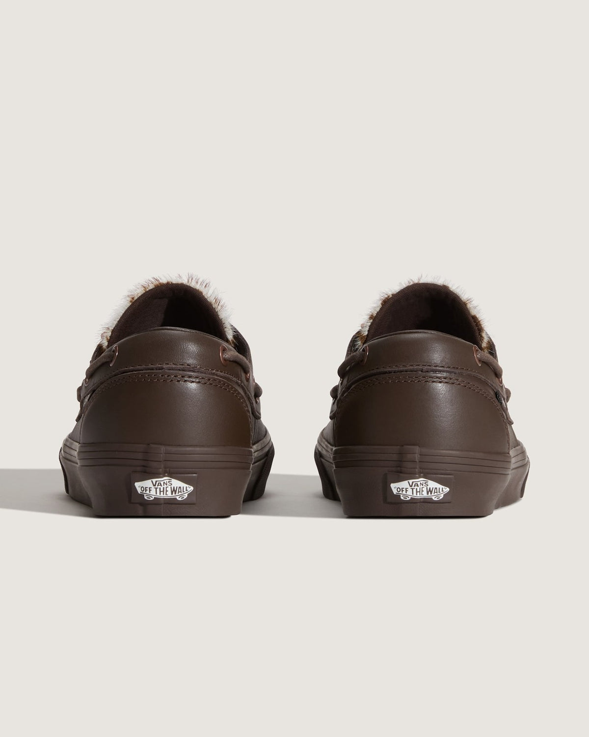 VN000Z96DRB VN000Z96DRB Vans 2 Eyelet Boat Shoe Pony Hair Dark Brown (Men's)