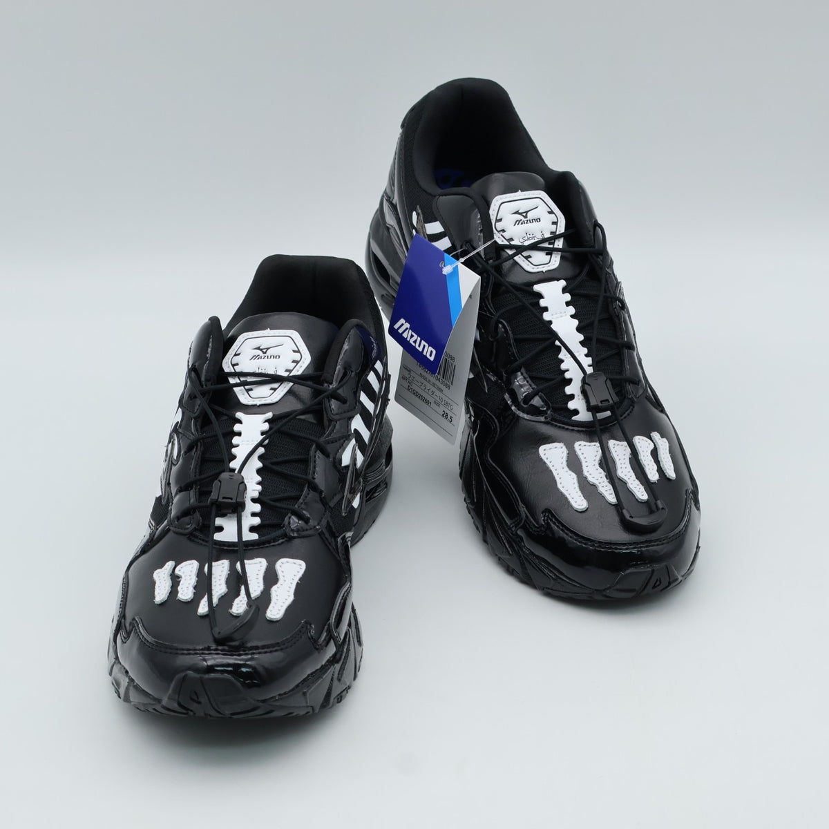 D1GD252601 SBTG Mizuno Wave Rider 10 Black Black White (Men's)