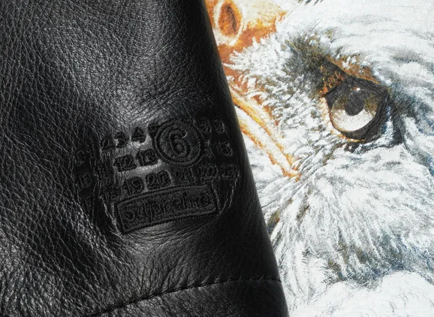 Supreme x MM6 Maison Margiela x Schott Eagle Leather Jacket "Black"