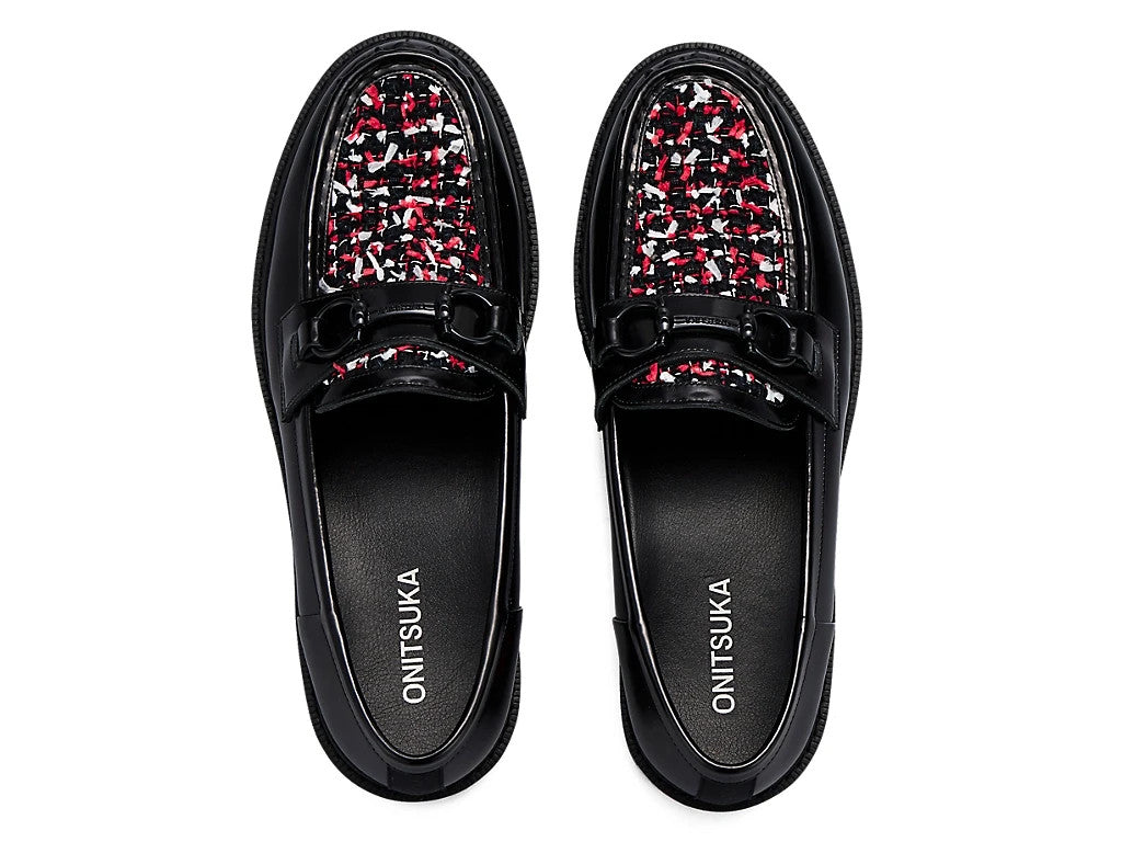 1181A616-008 Onitsuka Tiger Bit Loafer Black Classic Red (Men's)