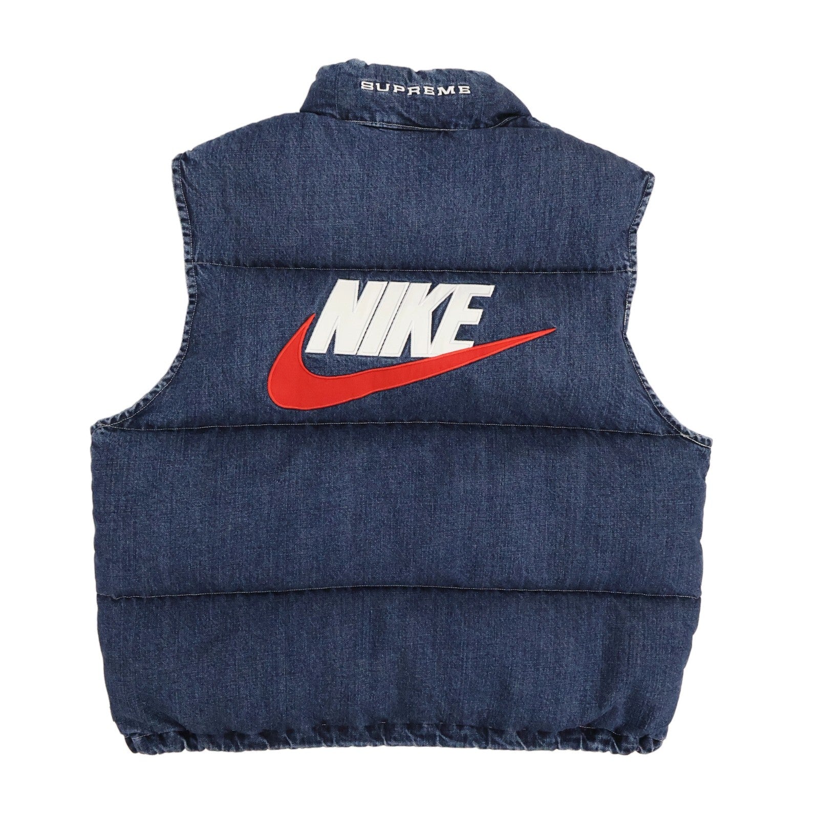 Supreme Nike Denim Puffer Vest Indigo
