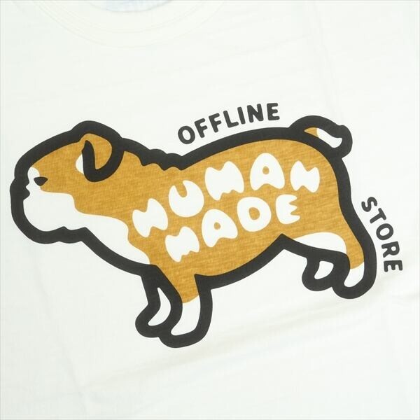 HUMAN MADE Stores Exclusive Animal Graphic T-Shirt Offline Store Bulldog White
