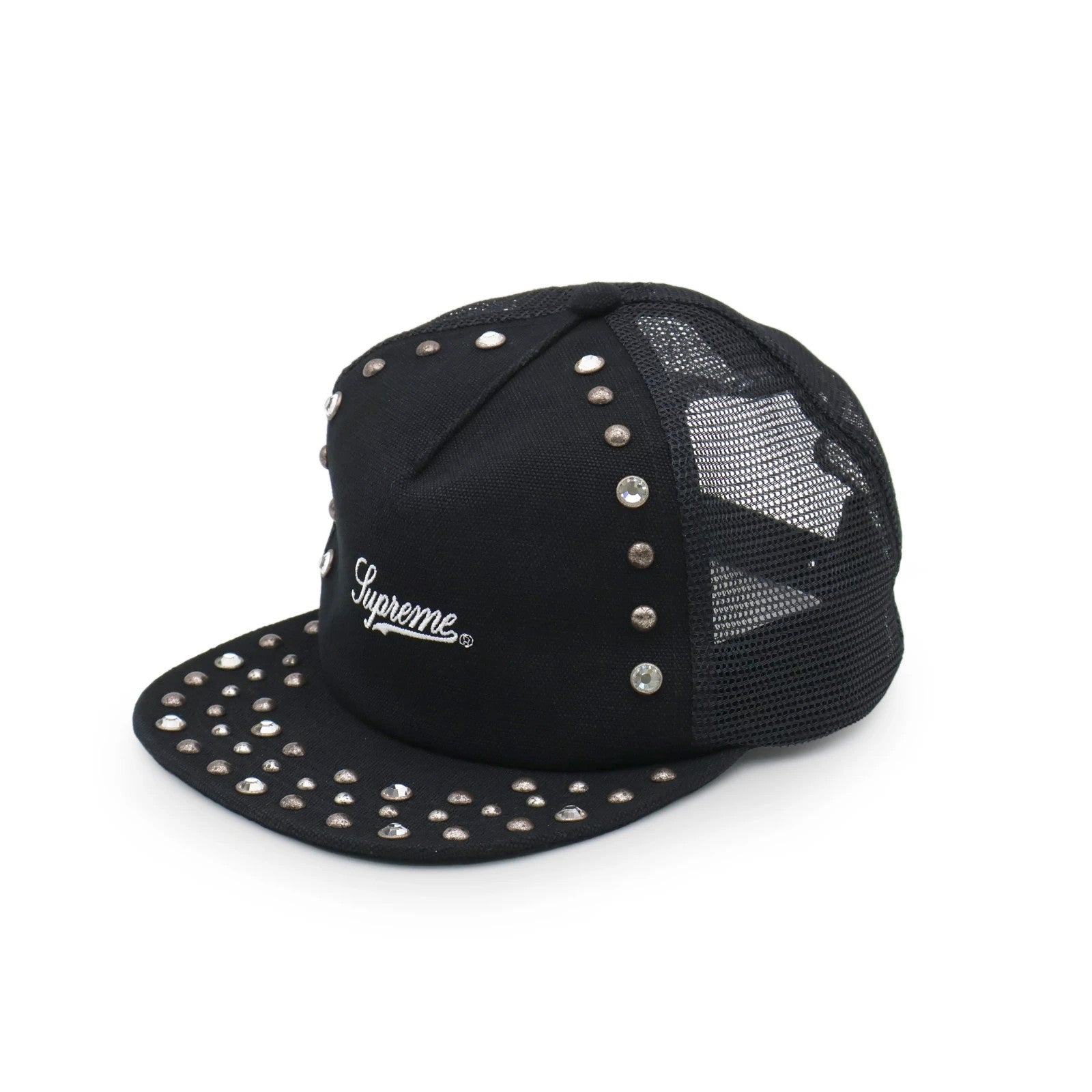 Supreme B.B. Simon Studded Canvas 5-Panel Black