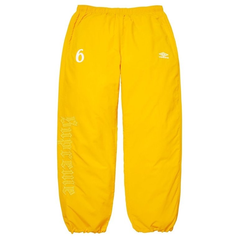 Supreme x Umbro Rhinestone Track Pant Yellow