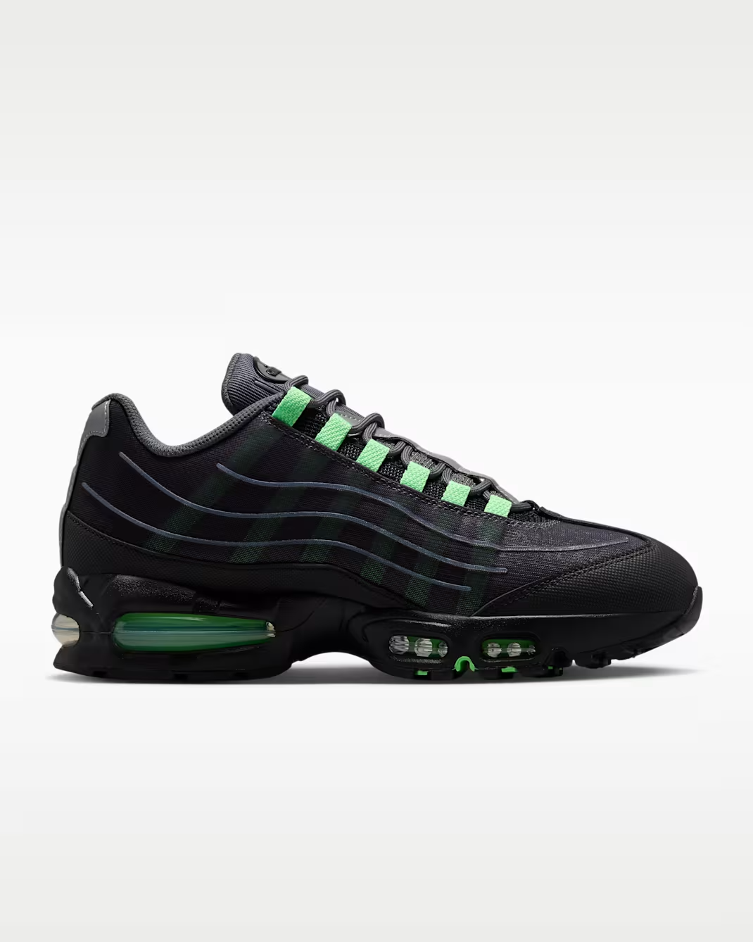 IH7853-004 Nike Air Max 95 Big Bubble Tech "Iron Grey/Dream Green" (Men's)