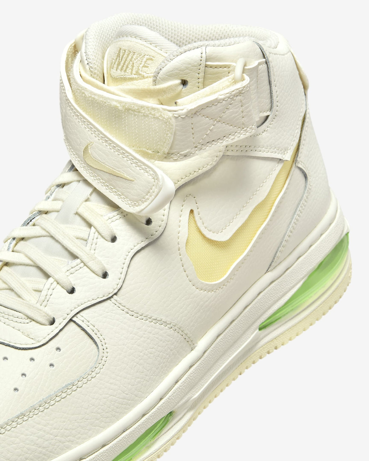 FB1374-100 Nike Air Force 1 Mid Evo Sail Lime Blast Coconut Milk (Men's)