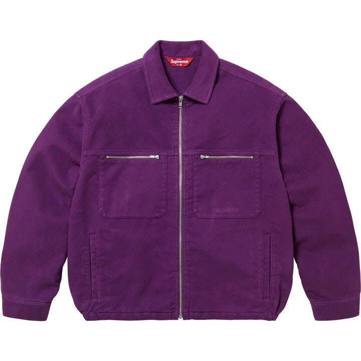 Supreme Moleskin Work Jacket Purple