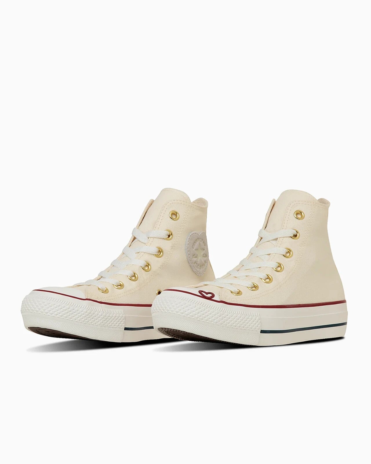 31315780 Converse All Star PLTS Heartpoint Hi Pale Ivory (Women's)