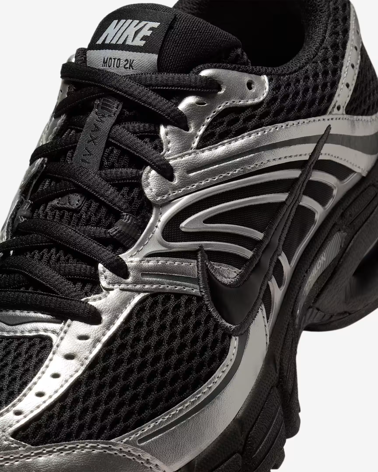HQ2056-007 Nike Air Max Moto 2K Black Metallic Silver (Women's)