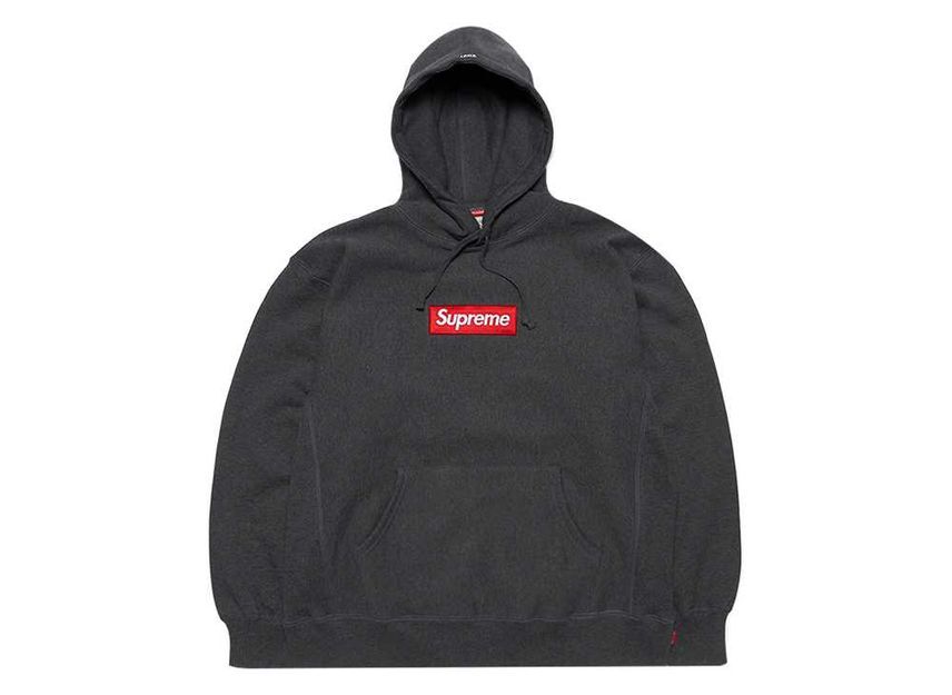 Supreme Box Logo Hooded Sweatshirt Charcoal (21FW)