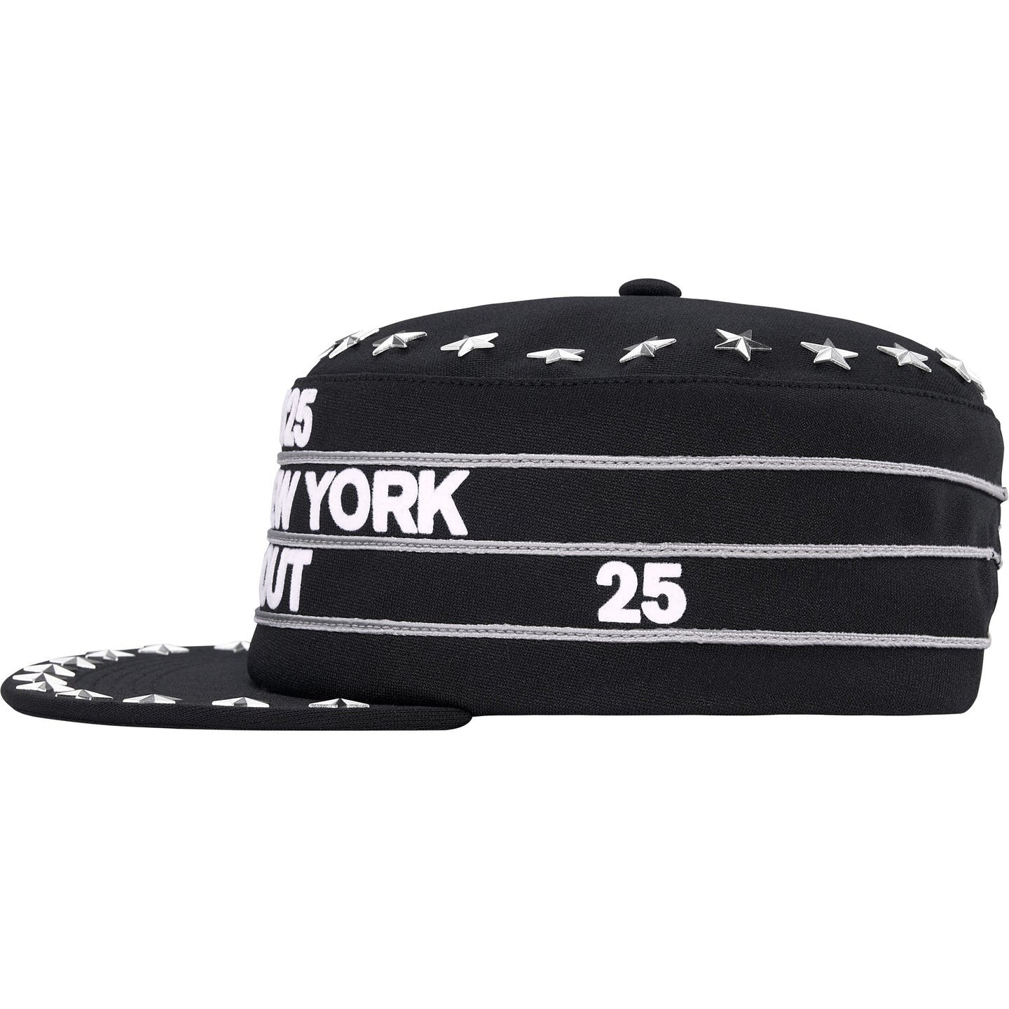 Supreme Stars Studded Pillbox Hat Black