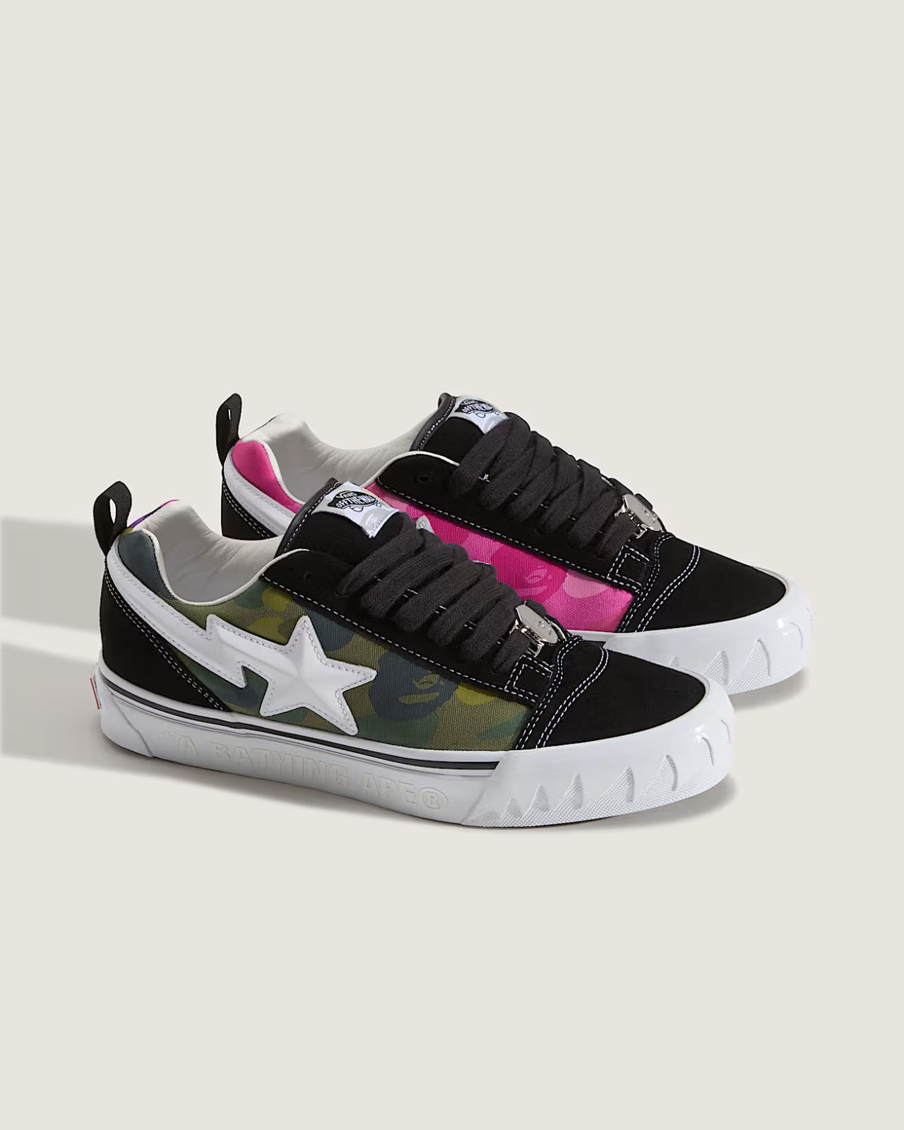 VN000Z39W09 A BATHING APE Ã Vans Premium Knu Skool "Camo Green" (Men's)