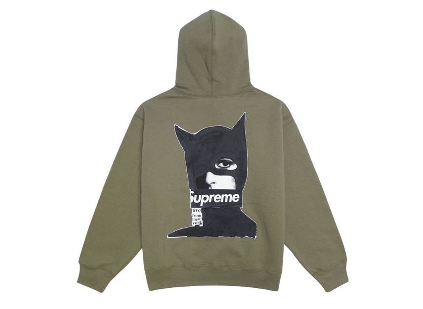 Supreme Catwoman Hooded Sweatshirt Light Olive