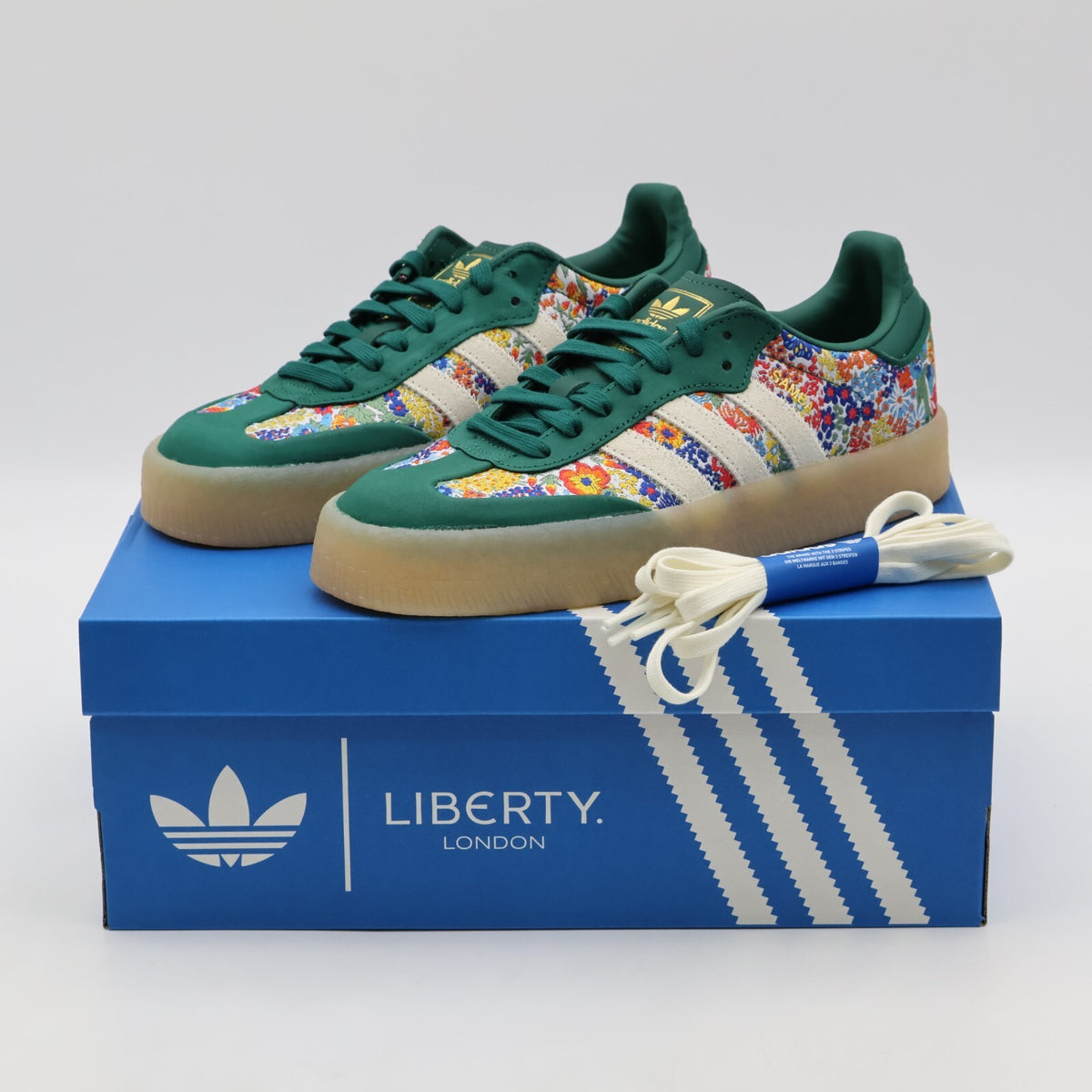 JH7289 Liberty London adidas Originals Sambae Clear Sky Footwear Whit (Women's)