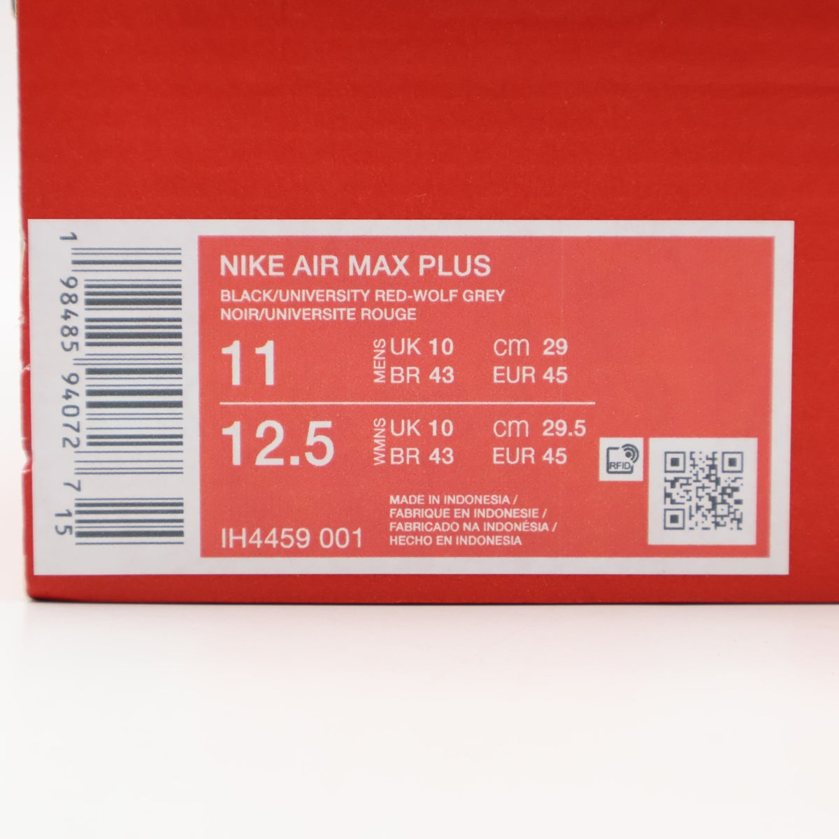IH4459-001 Nike Air Max Plus Tuned Air (Men's)