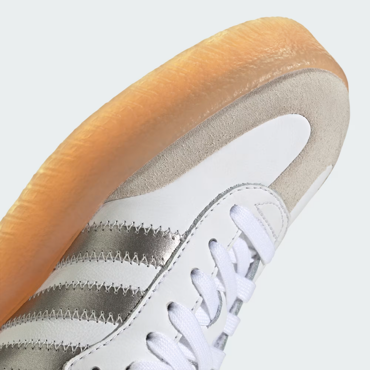 JS3943 adidas Originals Sambae Cloud White Silver Metallic Gum (Women's)